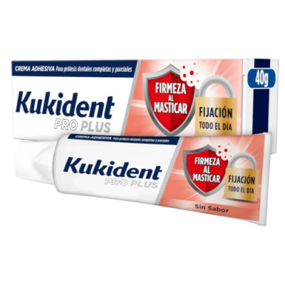 Kukident Pro Plus Firmeza: Crema Adhesiva Sin Sabor para Dentadura