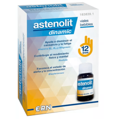 Astenolit Dinamic 12 Viales para cansancio y rendimiento mental