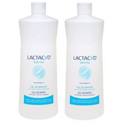 Lactacyd Derma Gel Fisiológico Duplo 2x1000 ml para piel sensible