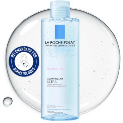 La Roche Posay Agua Micelar Ultra 400ml para pieles sensibles