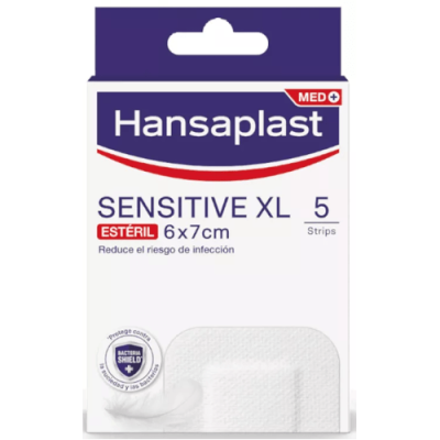 Hansaplast Sensitive XL 5 Apósitos para piel sensible 6x7 cm