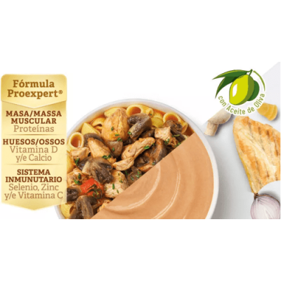 Meritene Puré Pavo con Pasta y Champiñones 300g – Nutrición Senior