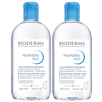 Bioderma Hydrabio H2O Agua Micelar 2x500ml para piel deshidratada