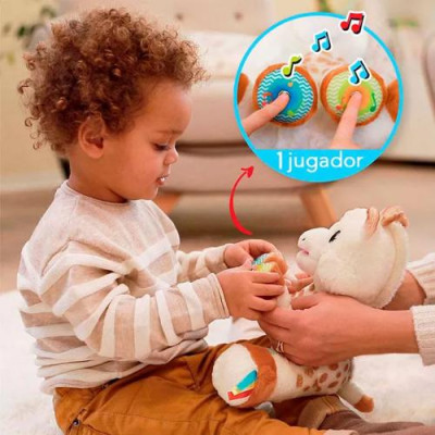 Peluche sensorial y musical para bebés con melodías activables