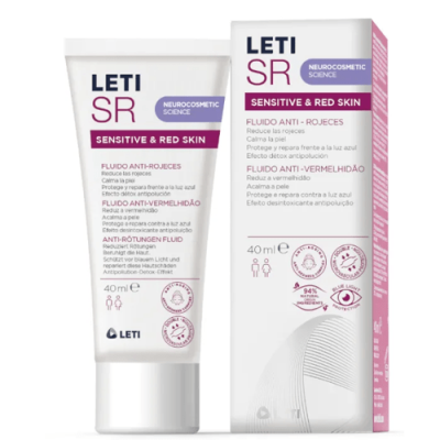 Leti SR Fluido Anti-Rojeces 40ml, calma y reduce rojeces piel