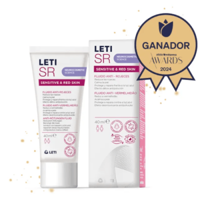Leti SR Fluido Anti-Rojeces 40ml, calma y reduce rojeces piel