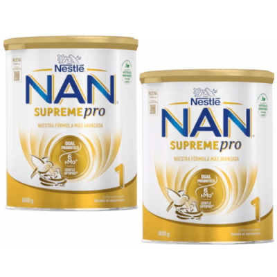 Leche de Inicio NAN Supreme Pro 1 Pack 2 Latas | Nutrición Bebé