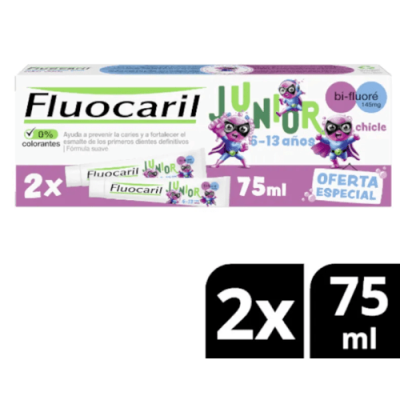Fluocaril Junior Sabor Chicle 145mg | Protección Dental Niños