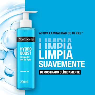 Neutrogena Hydro Boost Gel Limpiador 200ml para piel hidratada