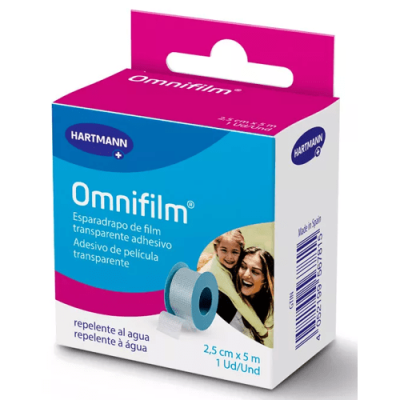 Omnifilm Esparadrapo Transparente 2,5cm x 5m Protección Segura