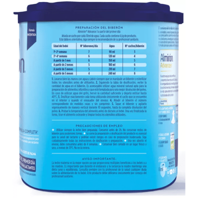 Almirón Advance 1 400g | Leche de inicio para bebés desde 0 a 6 meses