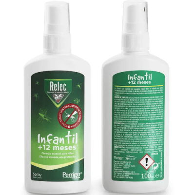 Relec Spray Antimosquitos Infantil +6m 100ml Alta Protección