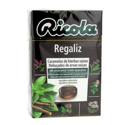 Ricola Caramelos Regaliz Sin Azúcar 50gr | Refresca tu garganta