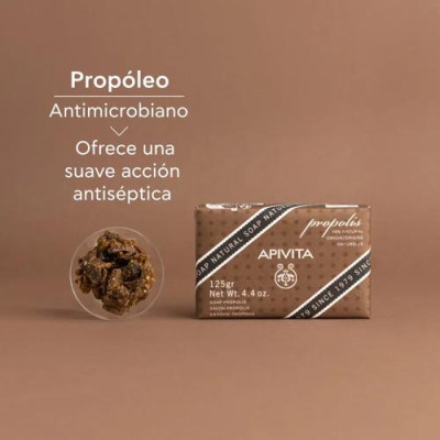 Apivita Jabón Natural con Propóleo 125g para rostro y cuerpo