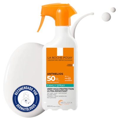 La Roche Posay Anthelios Spray SPF50+ 300ml Protección Familiar