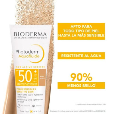 Bioderma Photoderm Aquafluido SPF50+ Color Dorado 40ml