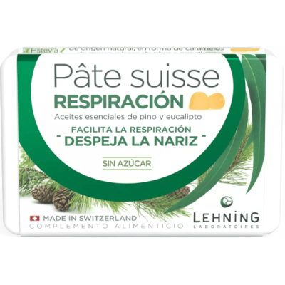 Lehning Pâte Suisse Caramelos Sin Azúcar para la Respiración 40ud