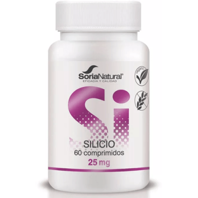 Soria Natural Silicio Liberación Sostenida 60 Comprimidos Vegano