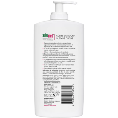 Sebamed Aceite de Ducha 500ml para piel seca o sensible