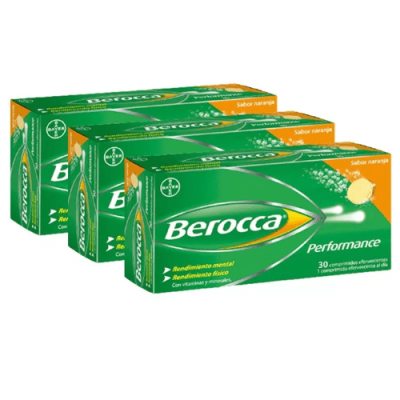 Berocca Performance Naranja Triplo 3x30 - Energía y Vitaminas