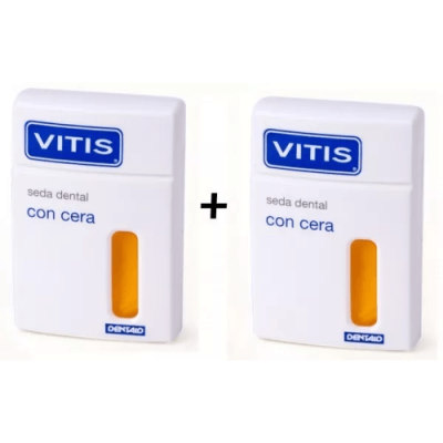 Seda Dental Vitis con Cera Duplo 55m - Limpieza Interdental Eficaz
