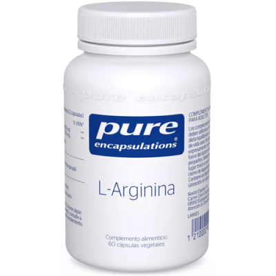 Pure Encapsulations L-Arginina 60 cápsulas para recuperación muscular
