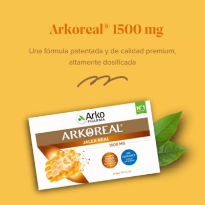Arkoreal Jalea Real 1500 mg 20 ampollas - Energía y defensas