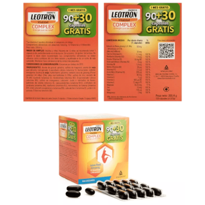 Leotron Complex 90+30 Cápsulas, energía y vitalidad diaria