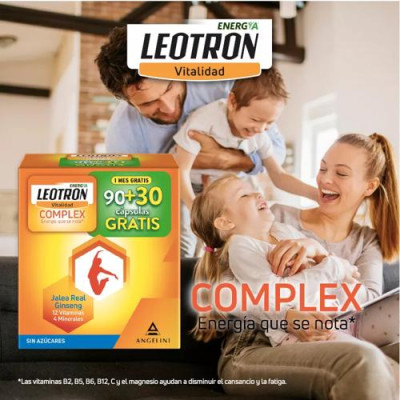 Leotron Complex 90+30 Cápsulas, energía y vitalidad diaria