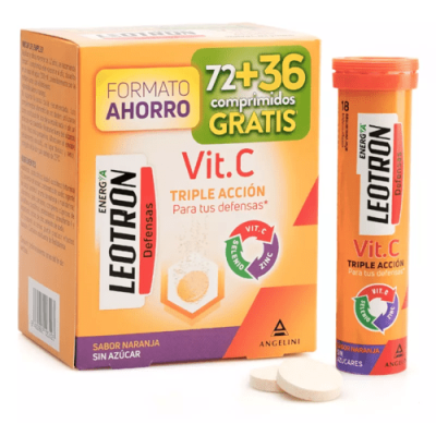Leotron Vit C 72+36 Comprimidos Gratis | Refuerza Defensas