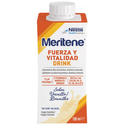 Meritene Drink Vainilla 6x180ml Fuerza y Vitalidad con Vitaminas