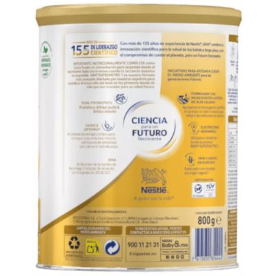Leche NAN Supreme Pro 1, fórmula avanzada para bebés 0-6 meses