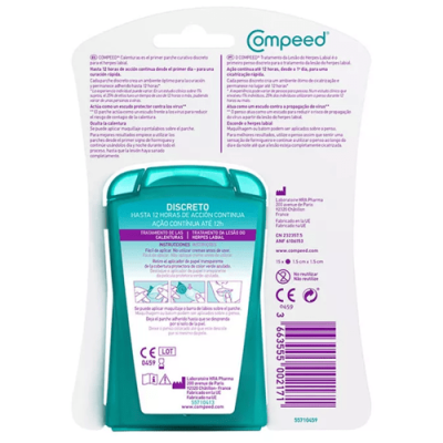Compeed Parche Herpes 15 Uds - Alivio y cicatrización labial