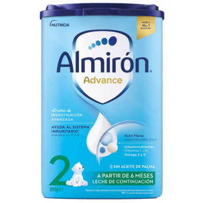 Almirón Advance 2 800g, leche de continuación para bebés 6-12m