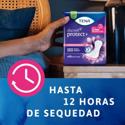 TENA Discreet Protect+ Maxi Night para incontinencia nocturna