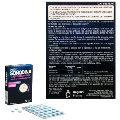 Soñodina Melatopure 60 Comprimidos para Dormir y Descansar Mejor