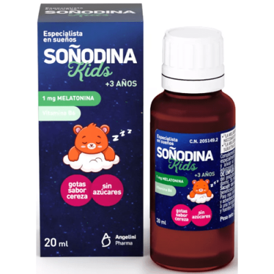 Soñodina Kids Gotas Melatonina 1mg para Niños Sabor Cereza