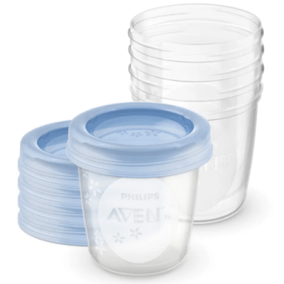 Avent Vasos Reutilizables 180ml 5uds para Leche Materna Bebé