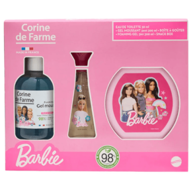 Corine de Farme Estuche Barbie: Colonia, Gel y Fiambrera Niñas