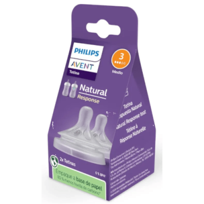 Avent Tetinas Natural Response T3 Medio +1m 2 uds | Cómodas y Naturales