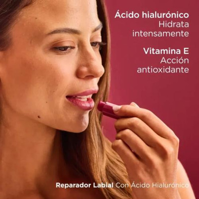 Isdin Reparador Labial Stick Granate 4g, hidratación y color