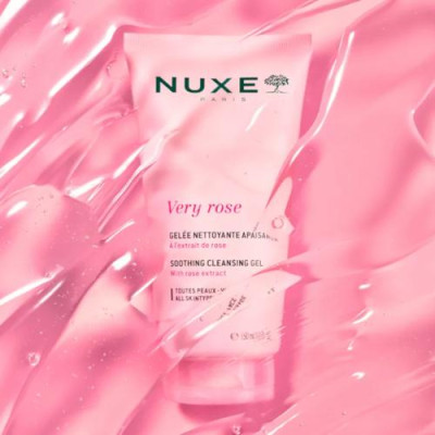 Nuxe Very Rose Gel Limpiador Calmante 150ml para Todo Tipo de Piel