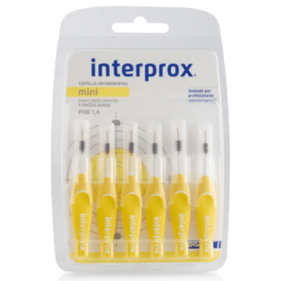 Cepillo Interprox Mini 6 uds. Limpieza interdental 1,4 mm