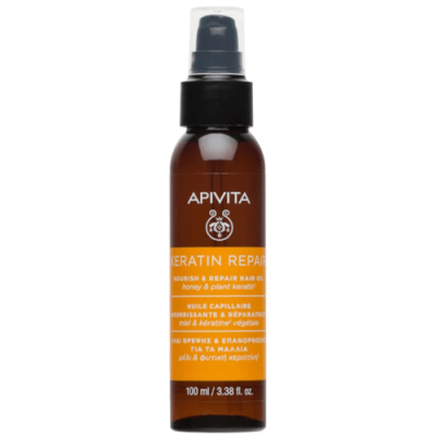 Apivita Keratin Repair Aceite Capilar 100ml - Brillo y Suavidad