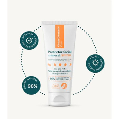 Green Cornerss Protector Facial Mineral SPF50 50ml para piel sensible