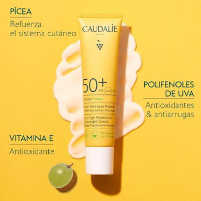 Caudalie Vinosun Fluido SPF 50+ 2x40ml Protector Solar Facial