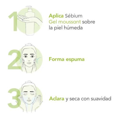 Bioderma Sébium Gel Moussant 2x500ml Limpiador Facial Acne