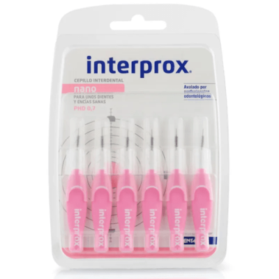 Cepillo Interprox Nano 0,7mm 6 uds - Limpieza Interdental Efectiva