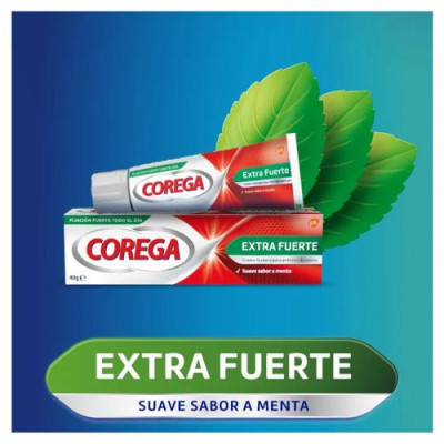 Corega Extra Fuerte 70gr Crema Fijadora para Prótesis Dentales