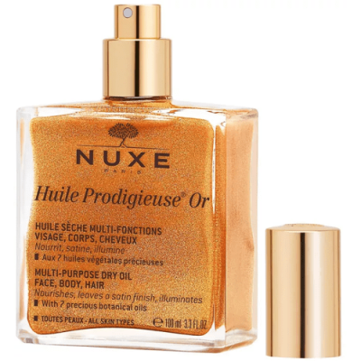 Nuxe Huile Prodigieuse OR 100 ml: aceite seco iluminador piel y pelo